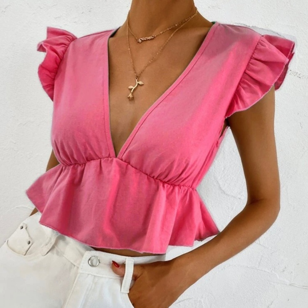 Cropped summer blouse!